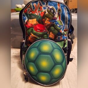 TMNT Backpack with lunchbag